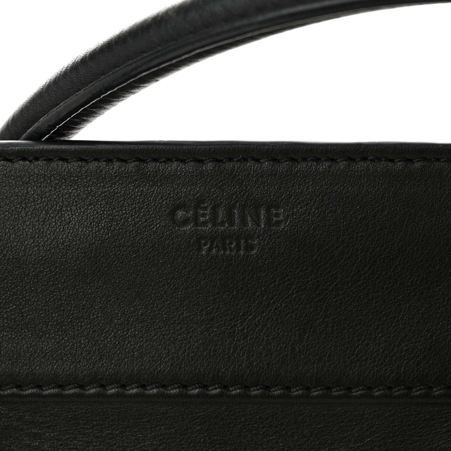 Supple Calfskin Large Phantom Luggage Black