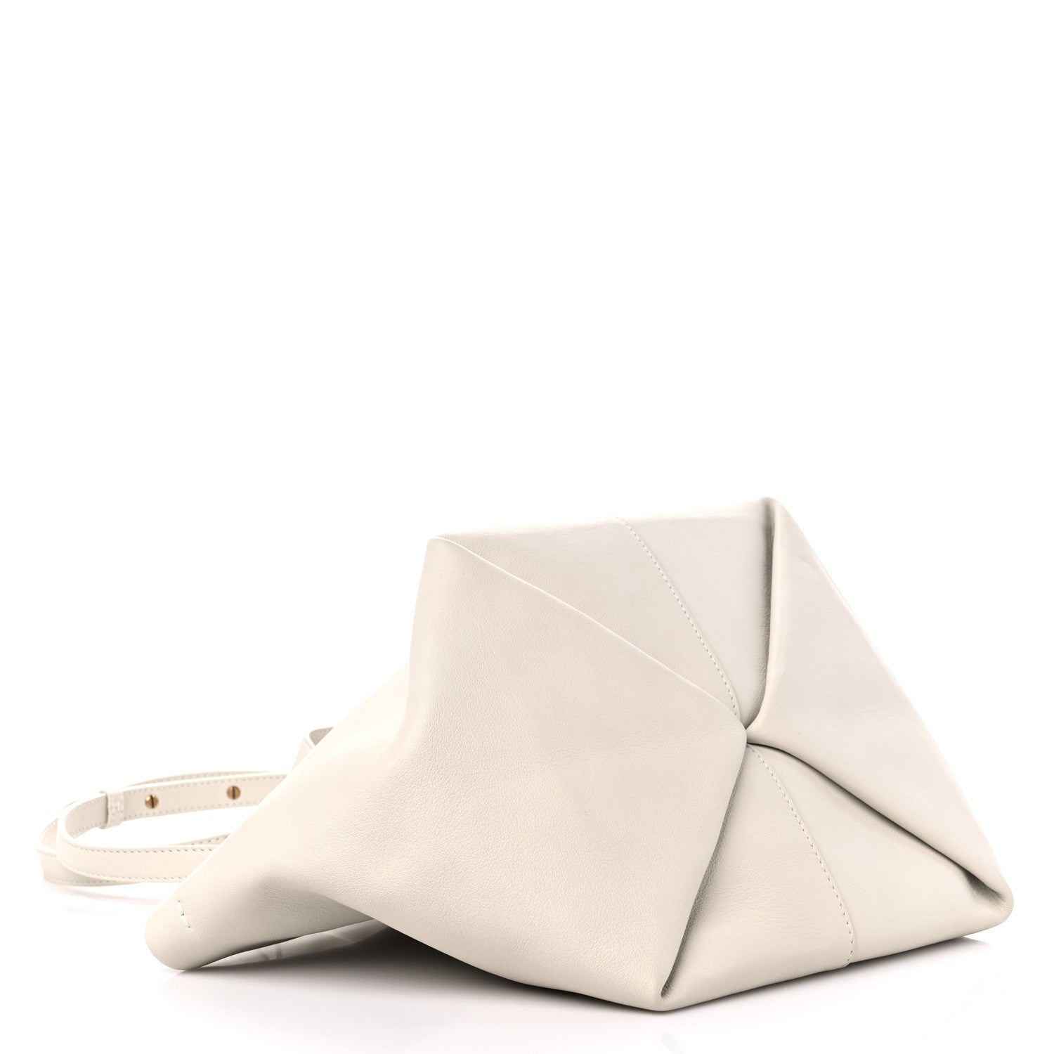Mansur Gavriel Calfskin Mini Tulipano Bag Bianca 4 of 8