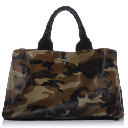 Prada Calf Hair Camouflage Print Tote Mimetico 1 of 8