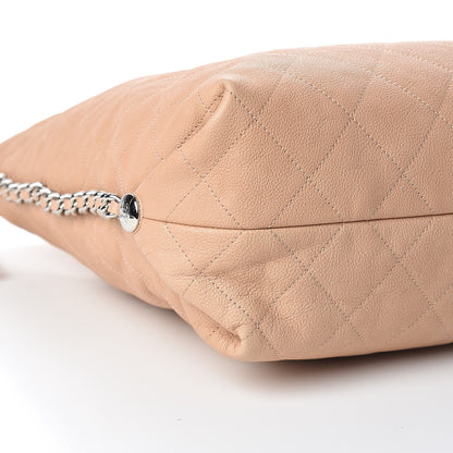 Chanel Grained Calfskin Stitched Large Braided With Style Hobo Beige 9 of 11