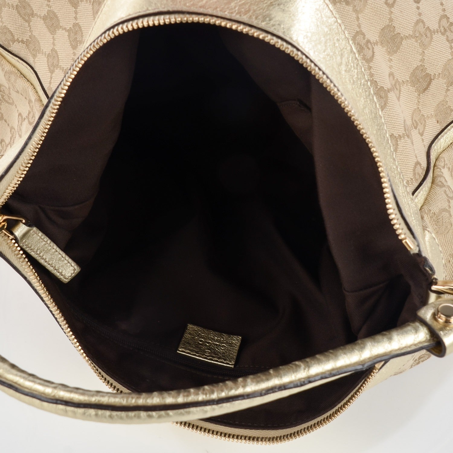Gucci Monogram Large D Gold Hobo Gold 5 of 7