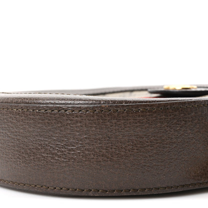 Gucci GG Supreme Monogram Web Mini Ophidia Round Shoulder Bag Brown 10 of 10