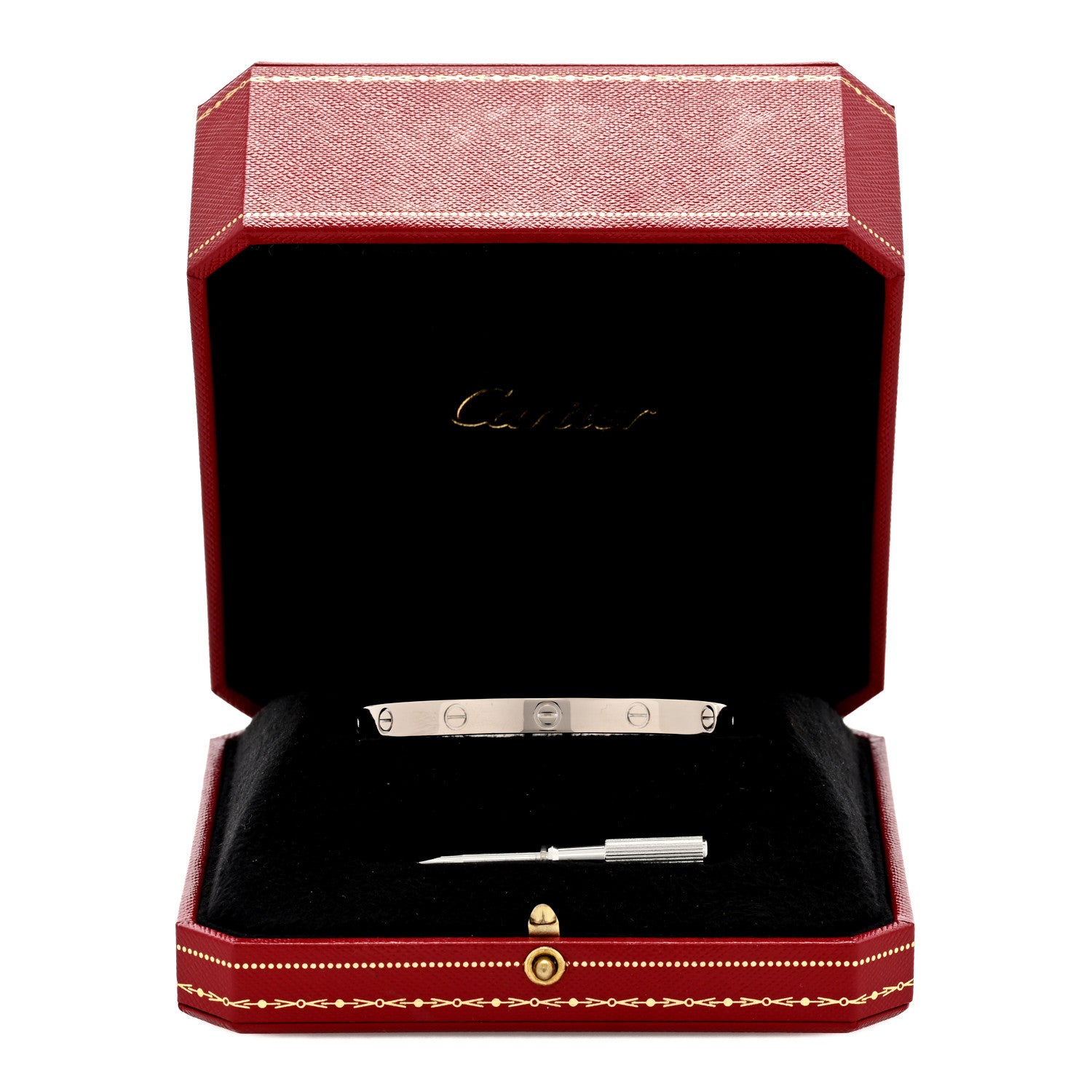 Cartier 18K White Gold LOVE Bracelet 18 5 of 5