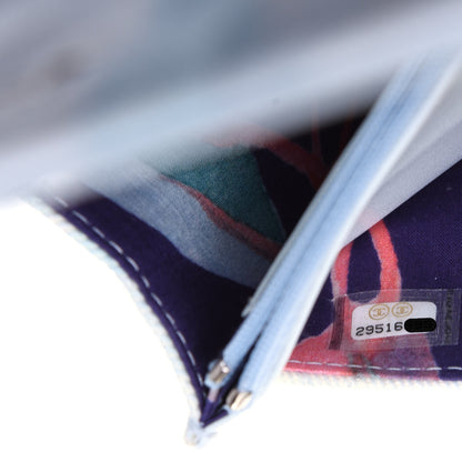 Chanel Canvas Quilted Jungle Jeans Wallet on Chain WOC Multicolor 8 of 19