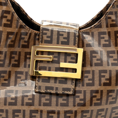 Fendi Vinyl Zucchino Hobo Tobacco 7 of 10