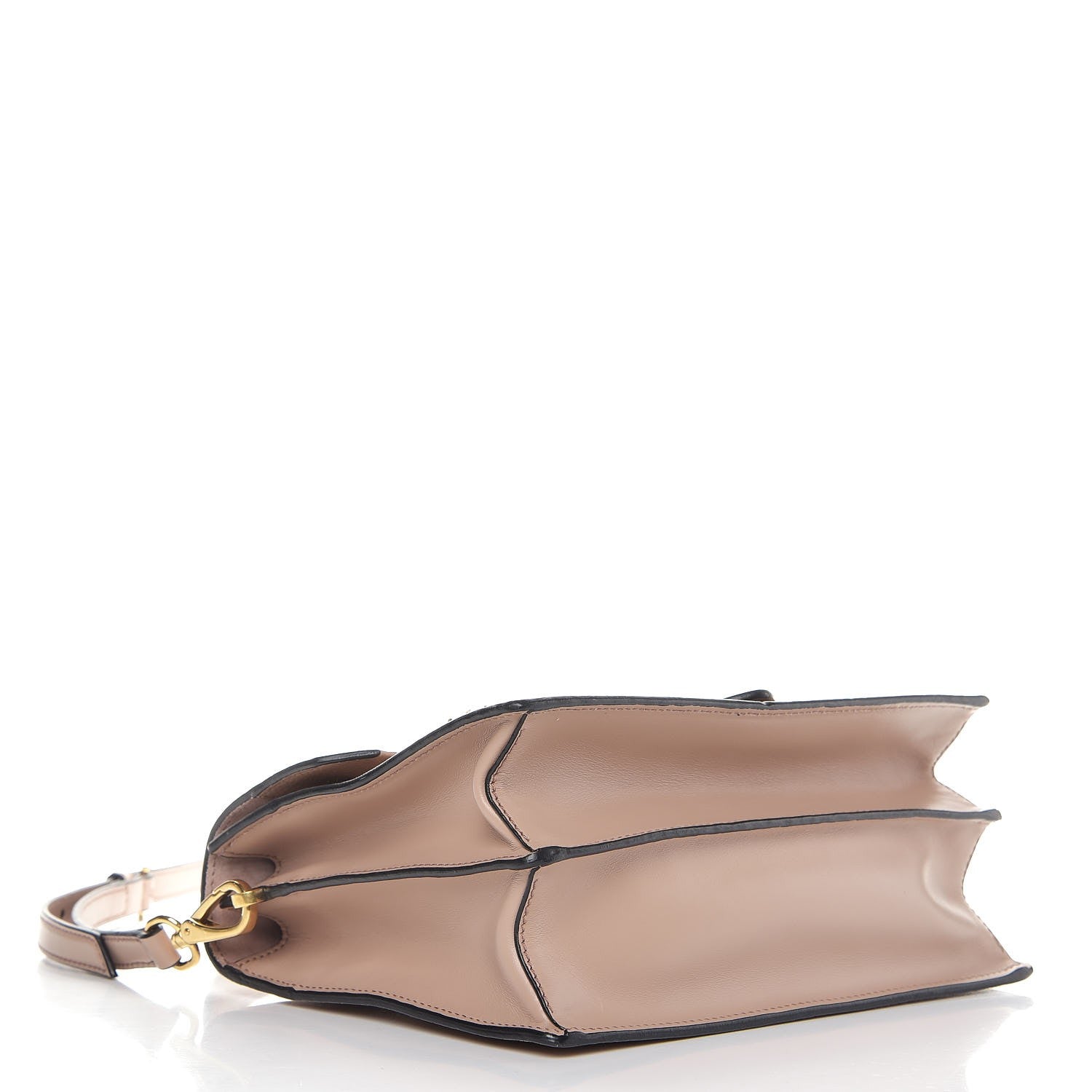 Miu Miu Goatskin Madras Soft Calfskin Crystal Embellished Top Handle Bag Cammeo 4 of 8