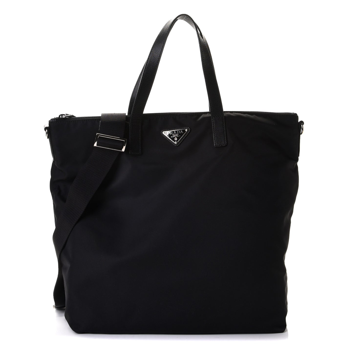 Tessuto Nylon Vela Shopping Tote Black