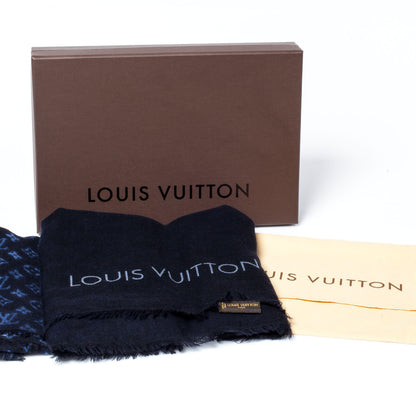 Louis Vuitton Wool Silk Cashmere Monogram Monogram Kimono Stole 4 of 4