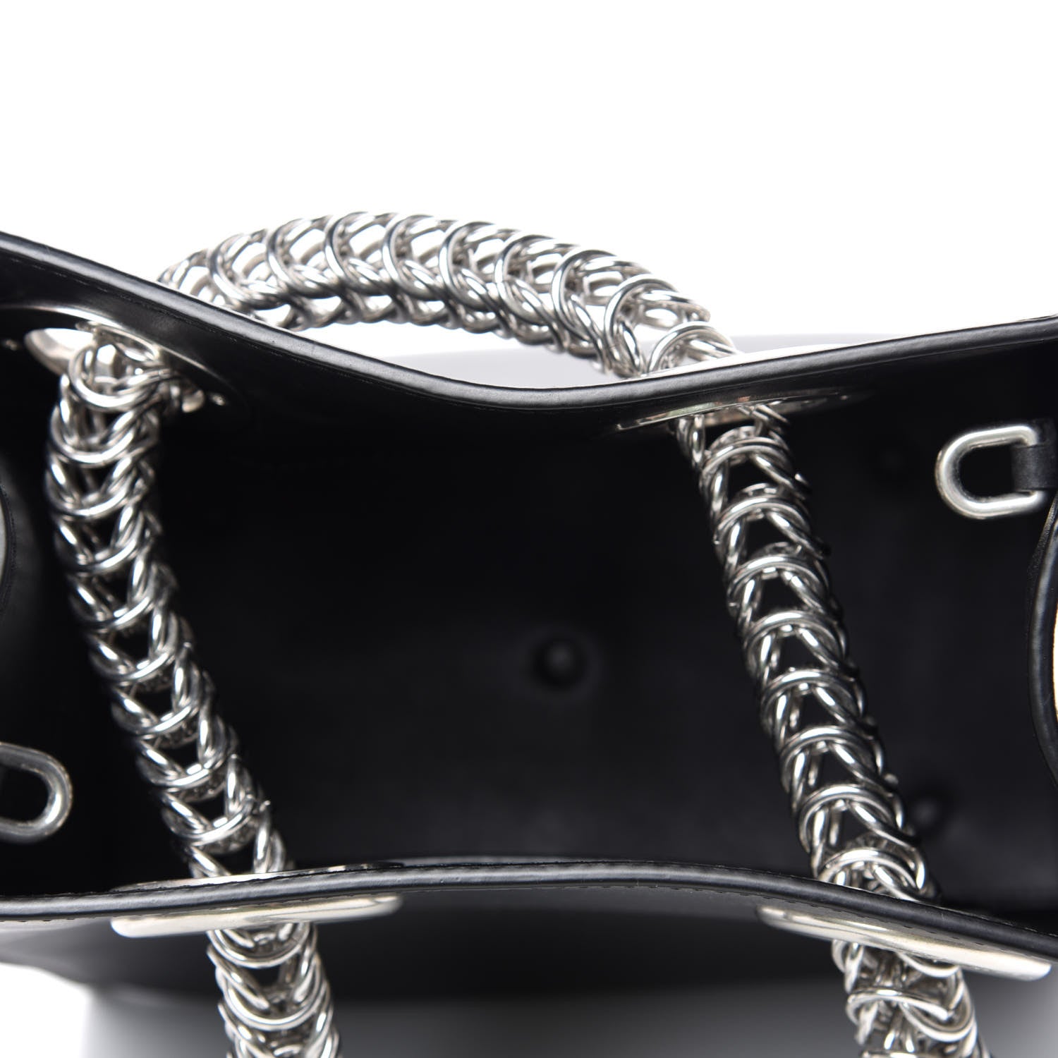 Alexander Wang Smooth Calfskin Genesis Box Chain Bag Black 6 of 11