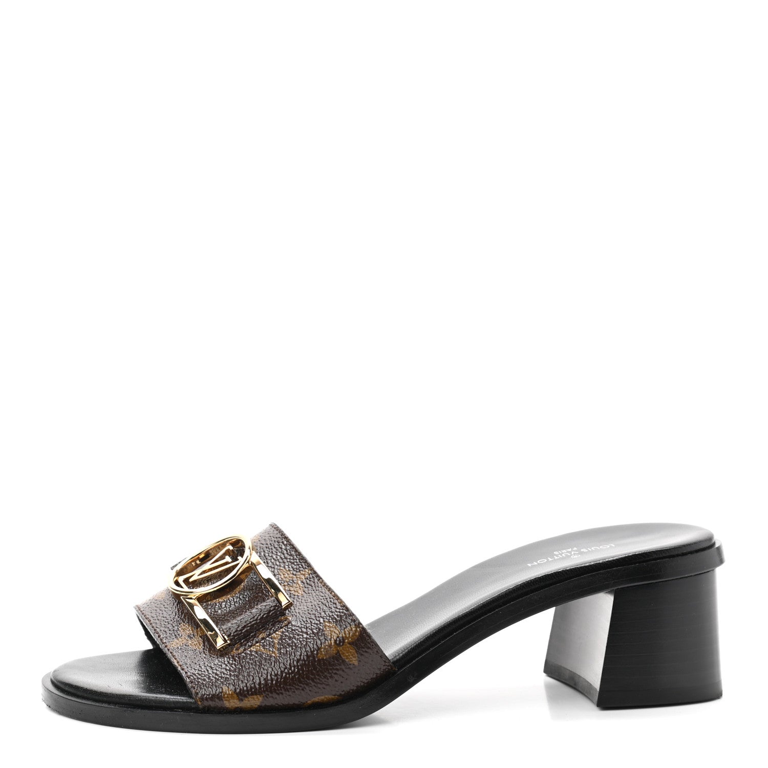 Louis Vuitton Monogram Lock It Mules 37 1 of 10