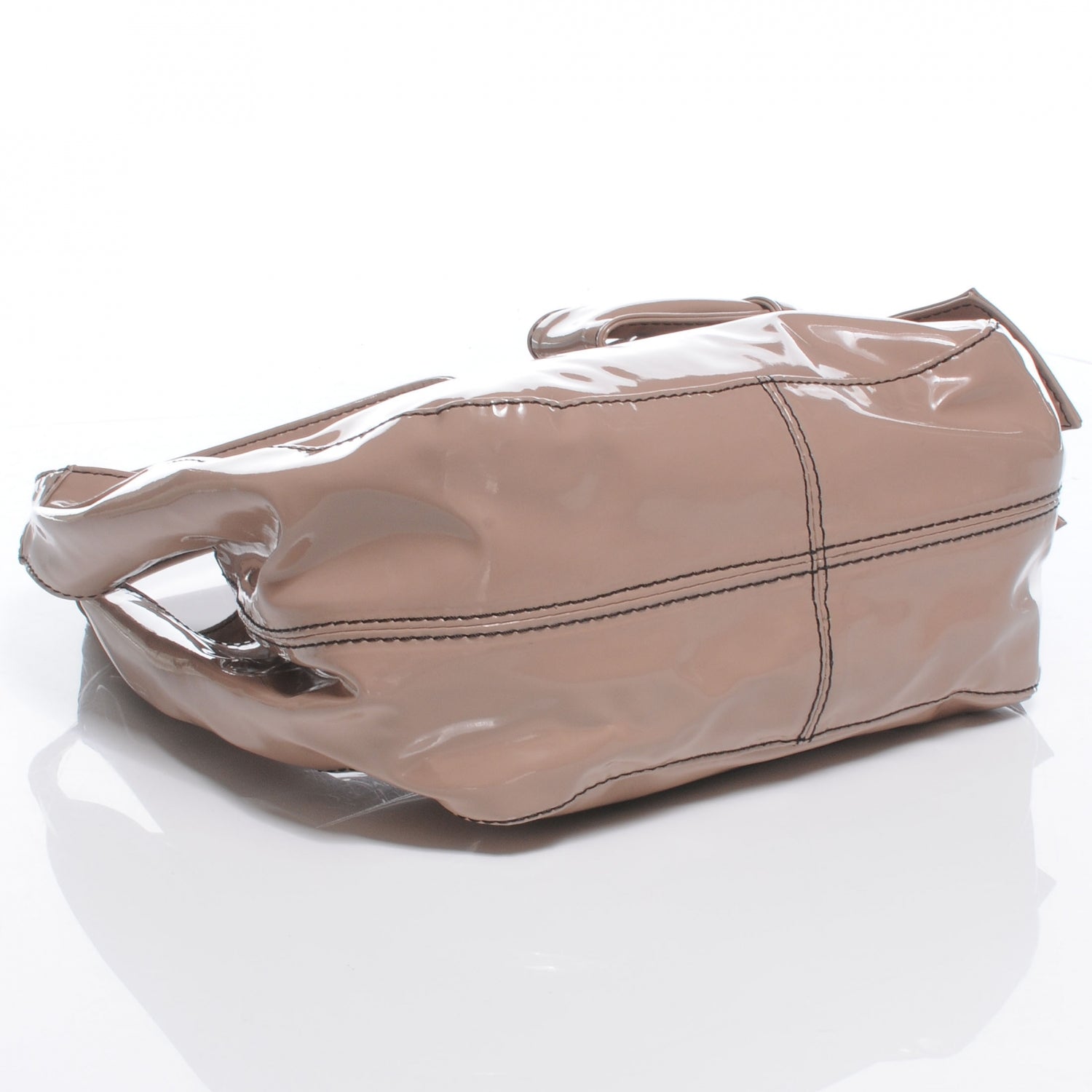 Valentino Garavani Patent Lacca Small Nuage Hobo Nude 4 of 7