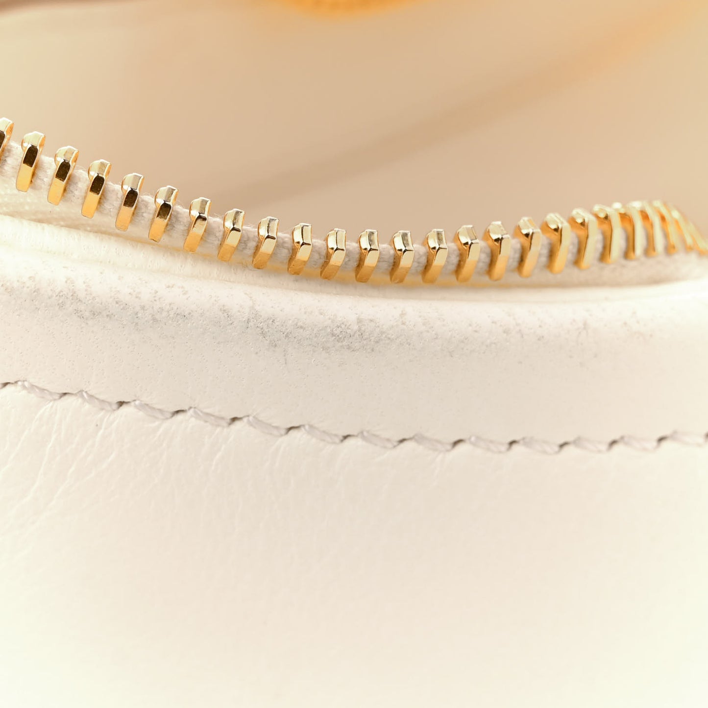 Nappa Mini Vlogo Moon Hobo Bag Ivory