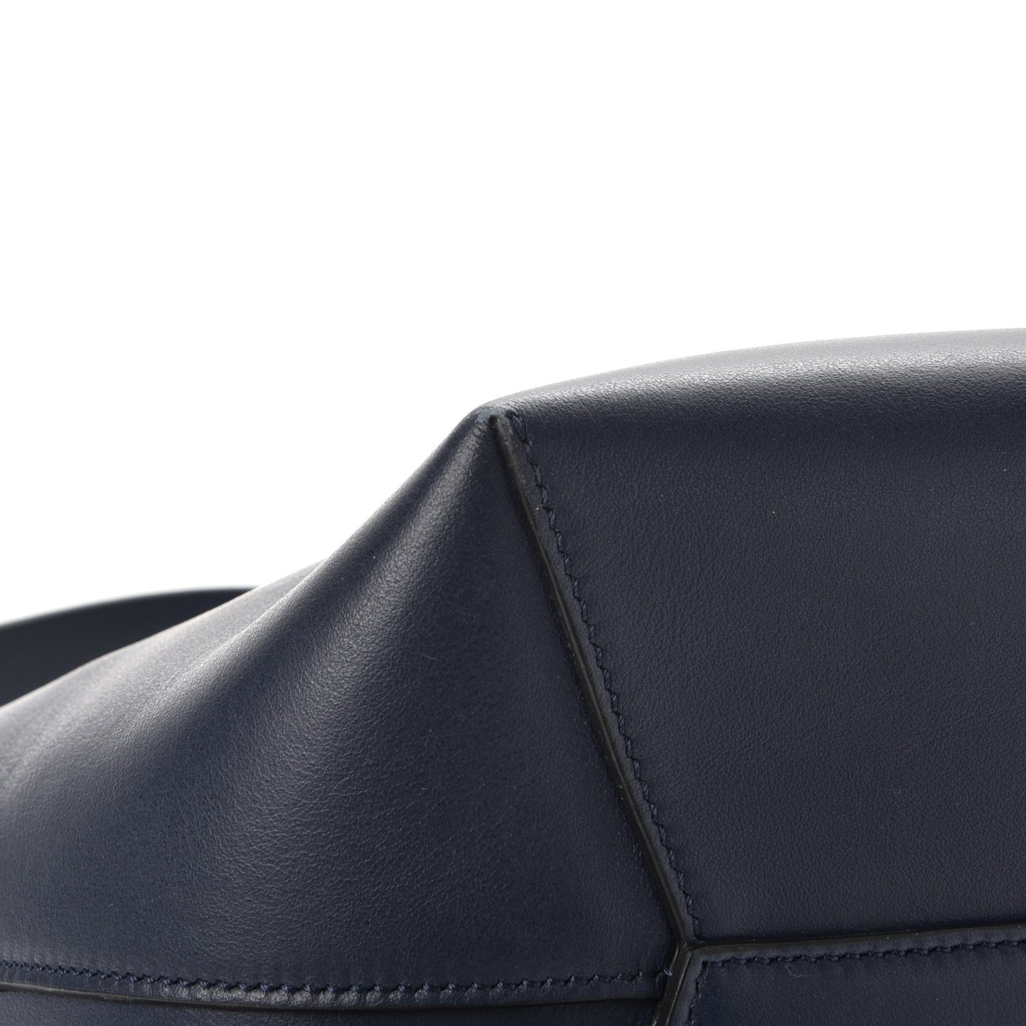 Calfskin Infinity Bucket Bag Night Blue