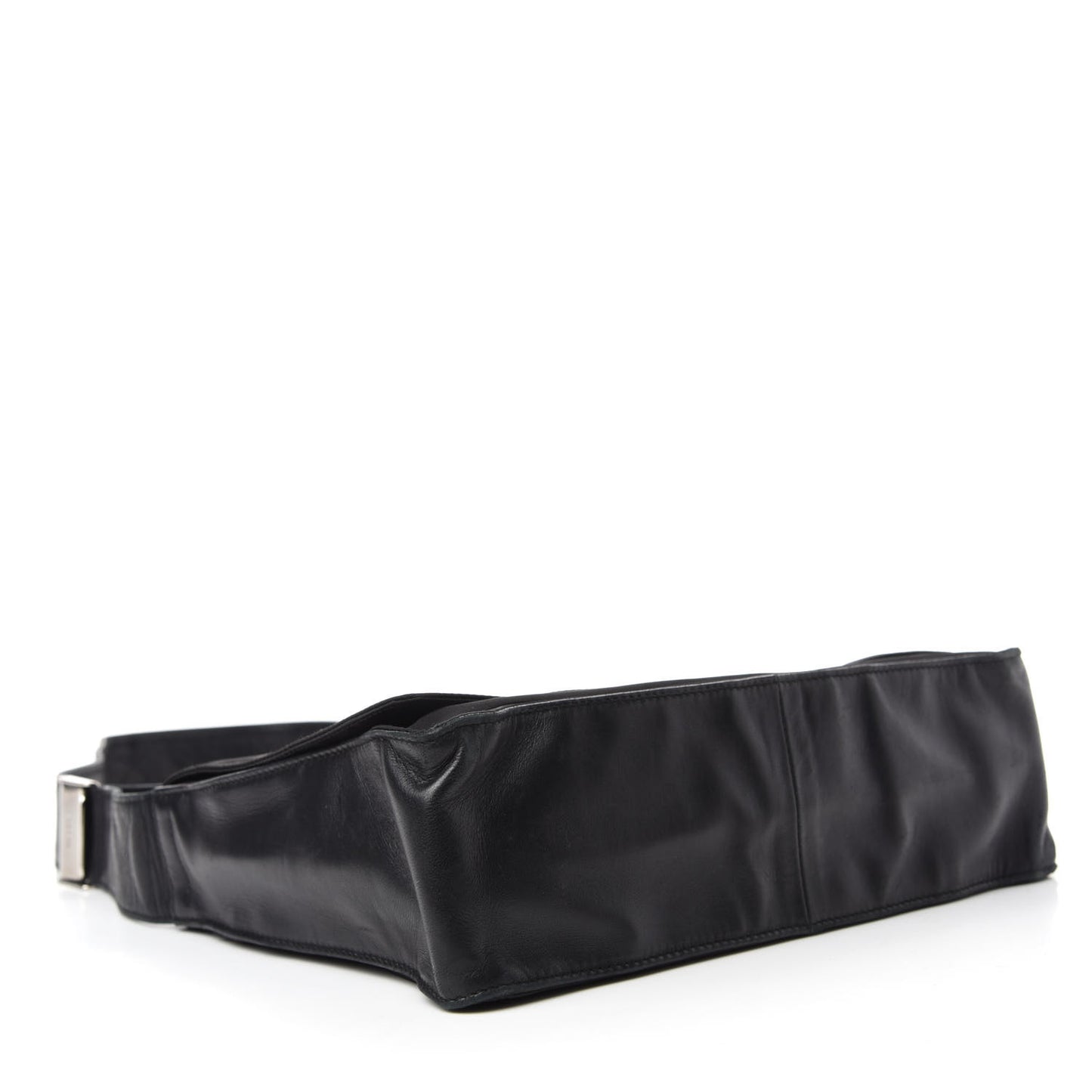 Nylon Tessuto Messenger Bag Black
