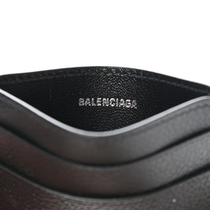 Balenciaga Grained Calfskin BB Card Holder Black 6 of 9
