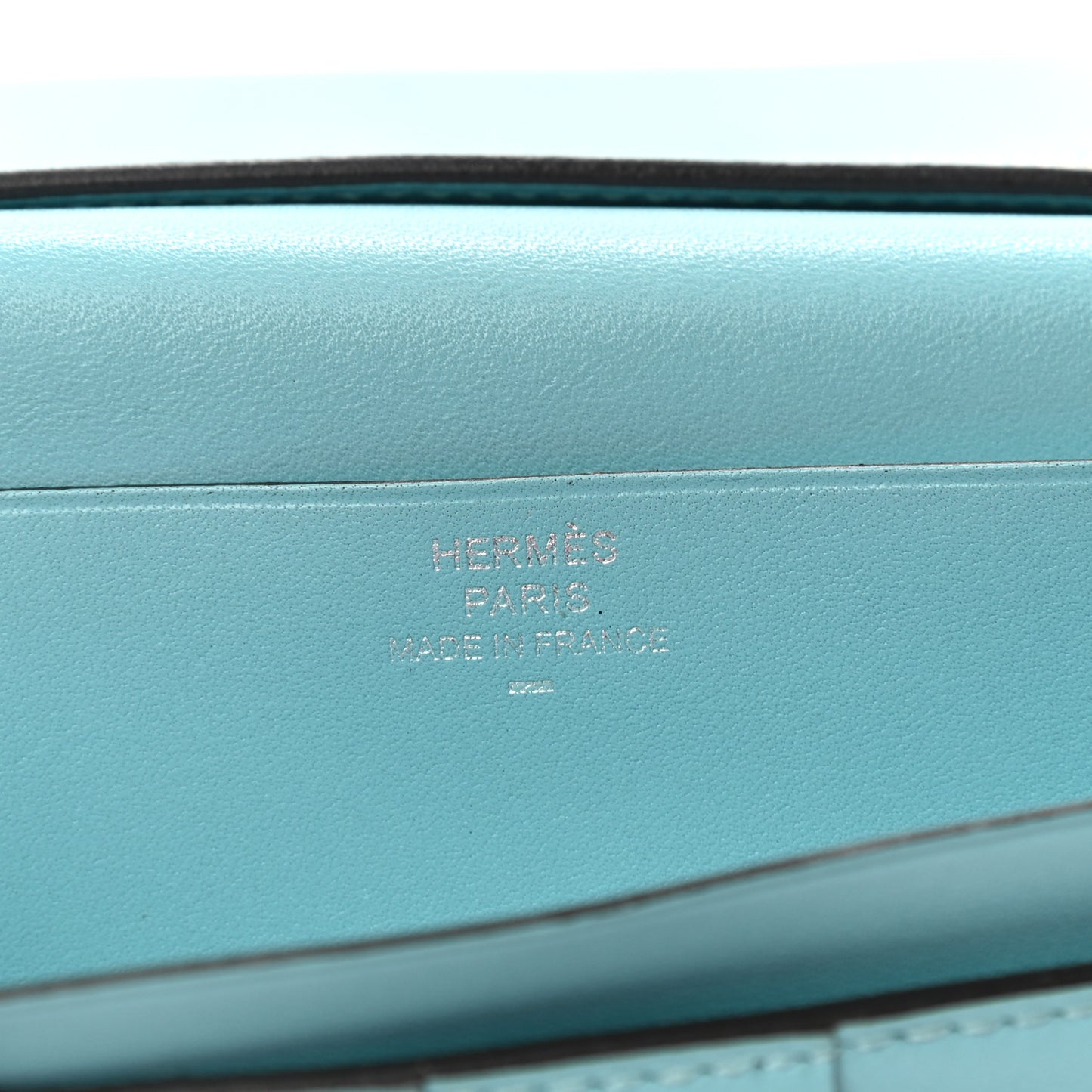 Tadelakt Lizard Bearn Gusset Wallet Bleu Atoll Bleu Petrole