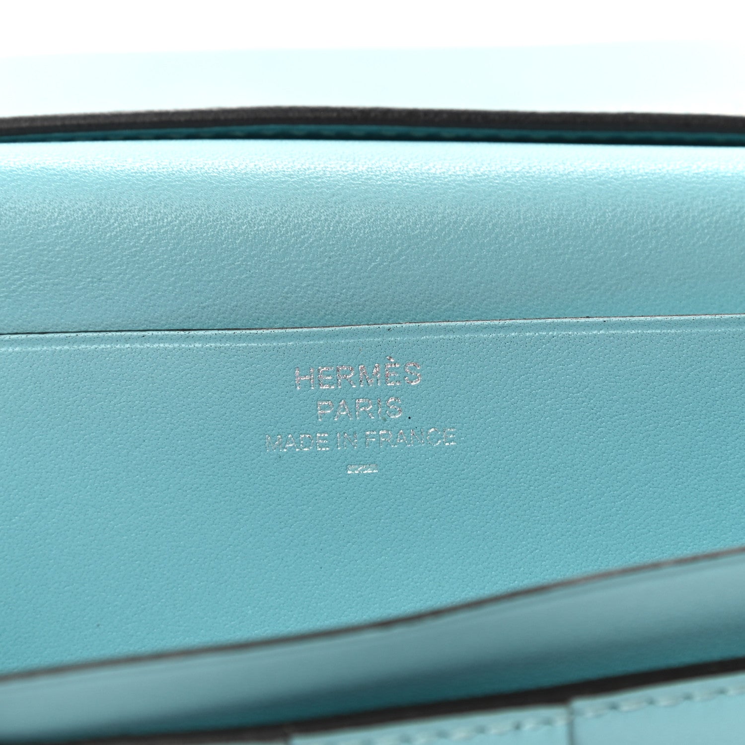 Hermes Tadelakt Lizard Bearn Gusset Wallet Bleu Atoll Bleu Petrole 6 of 6