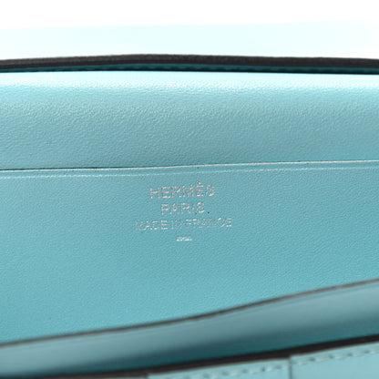 Hermes Tadelakt Lizard Bearn Gusset Wallet Bleu Atoll Bleu Petrole 6 of 6