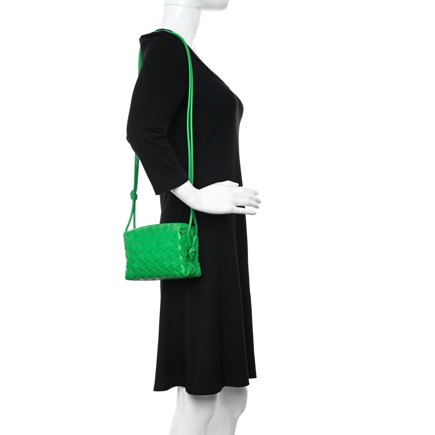 Nappa Intrecciato Mini Loop Camera Bag Parakeet