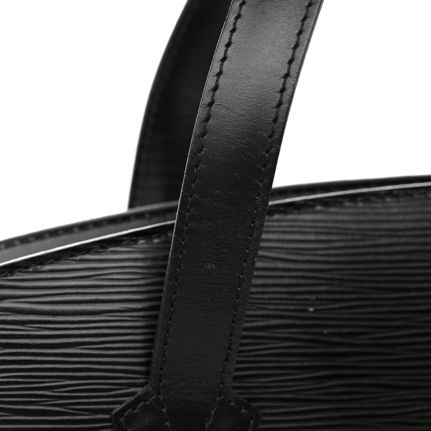 Epi Saint Jacques PM Long Straps Black