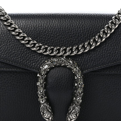 Gucci Pebbled Calfskin Small Dionysus Shoulder Bag Black 10 of 12