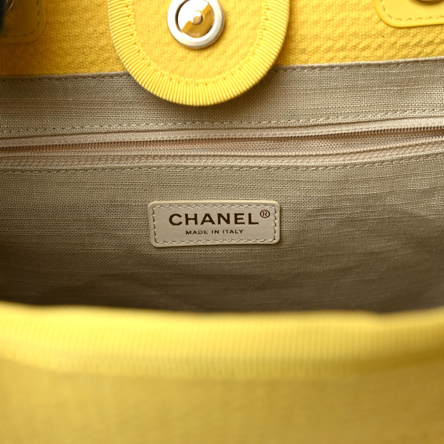 Mixed Fibers Small Deauville Tote Yellow