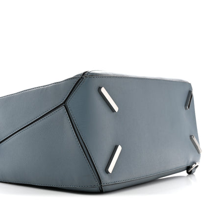Loewe Calfskin Medium Puzzle Bag Stone Blue 9 of 11