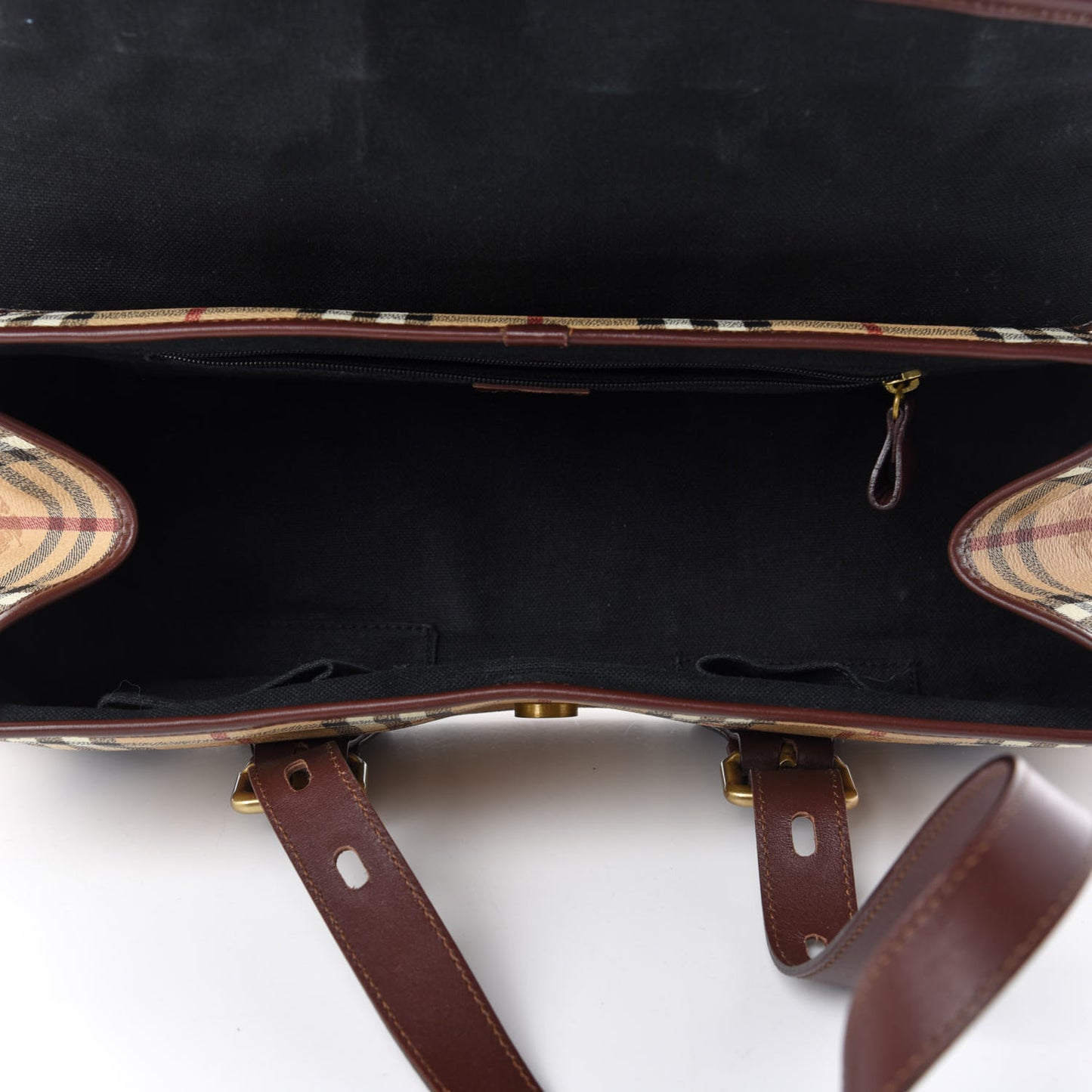 Haymarket Check Buckle Shoulder Bag Chocolate