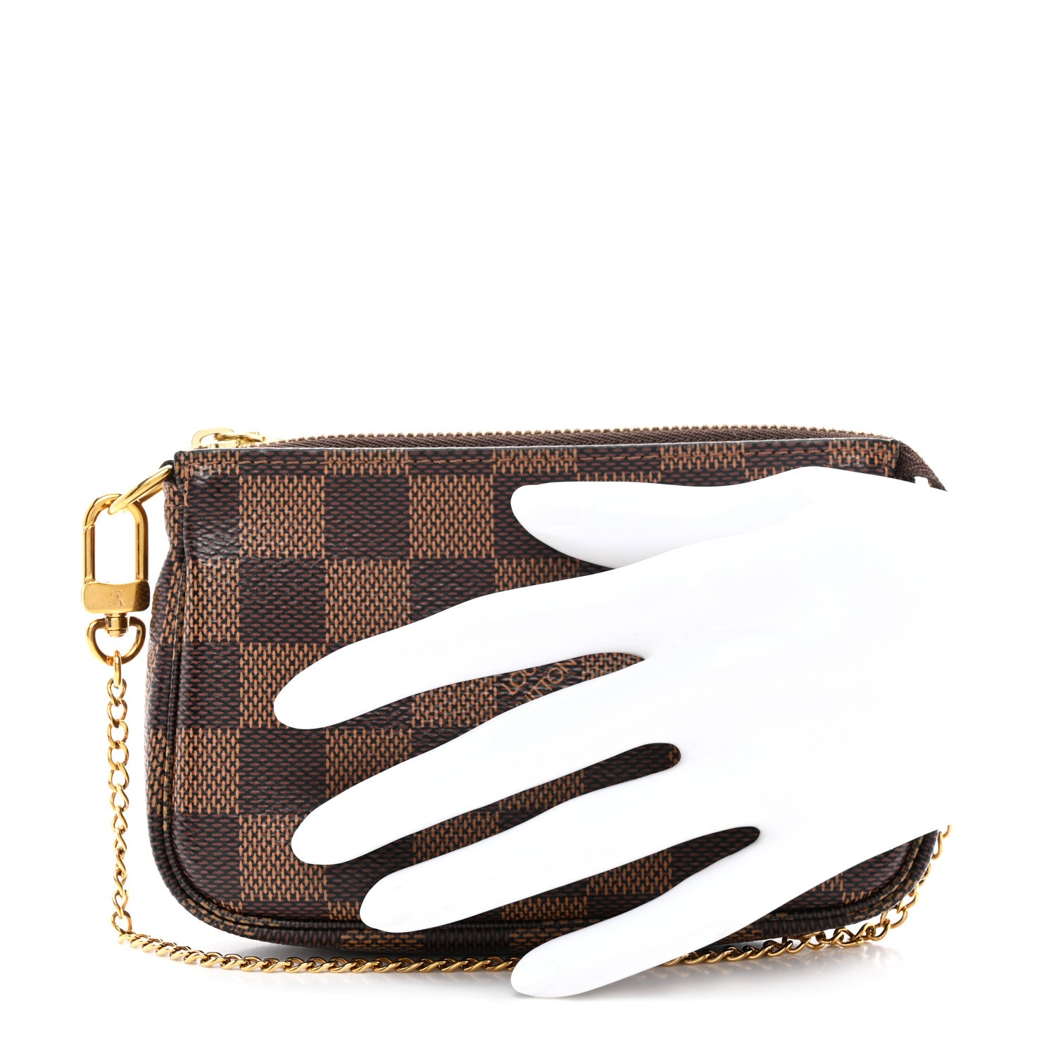 Louis Vuitton Damier Ebene Mini Pochette Accessories 2 of 8