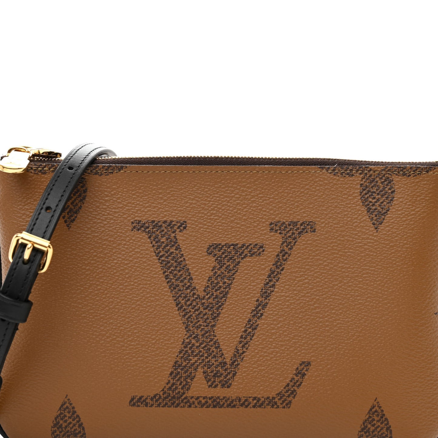 Reverse Monogram Giant Double Zip Pochette