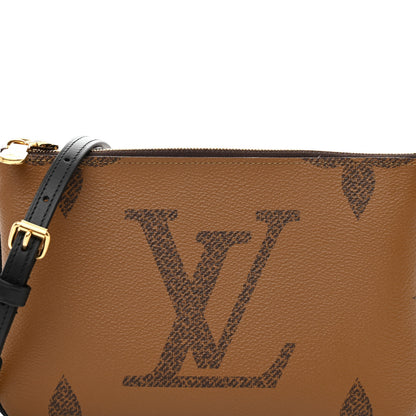 Louis Vuitton Reverse Monogram Giant Double Zip Pochette 7 of 10