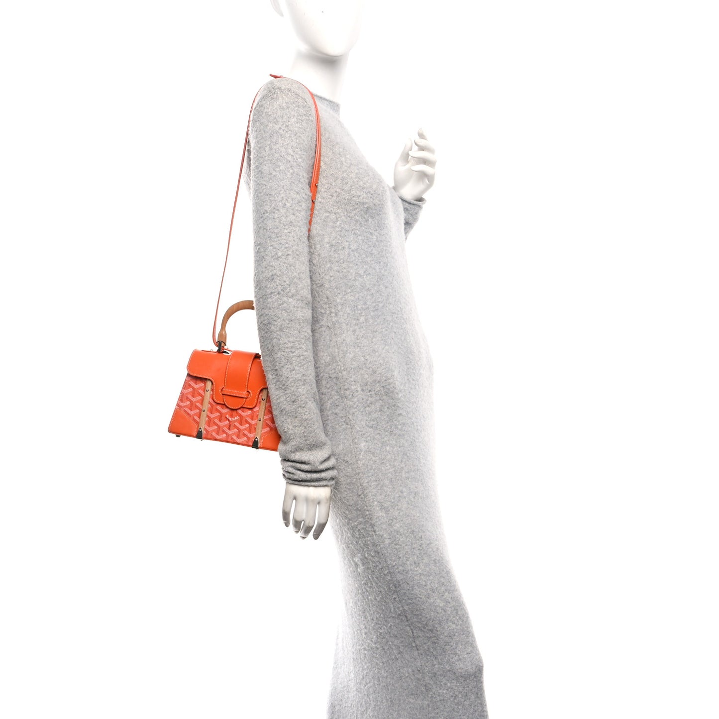 Goyardine Structure Mini Saigon Orange