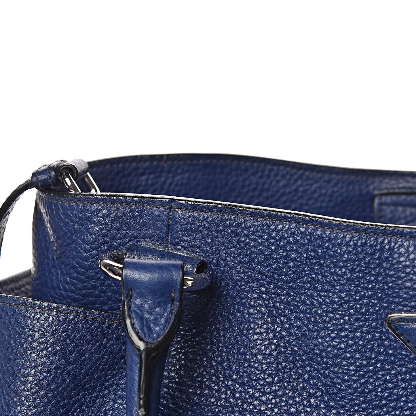 Vitello Daino Side Pocket Tote Inchiostro