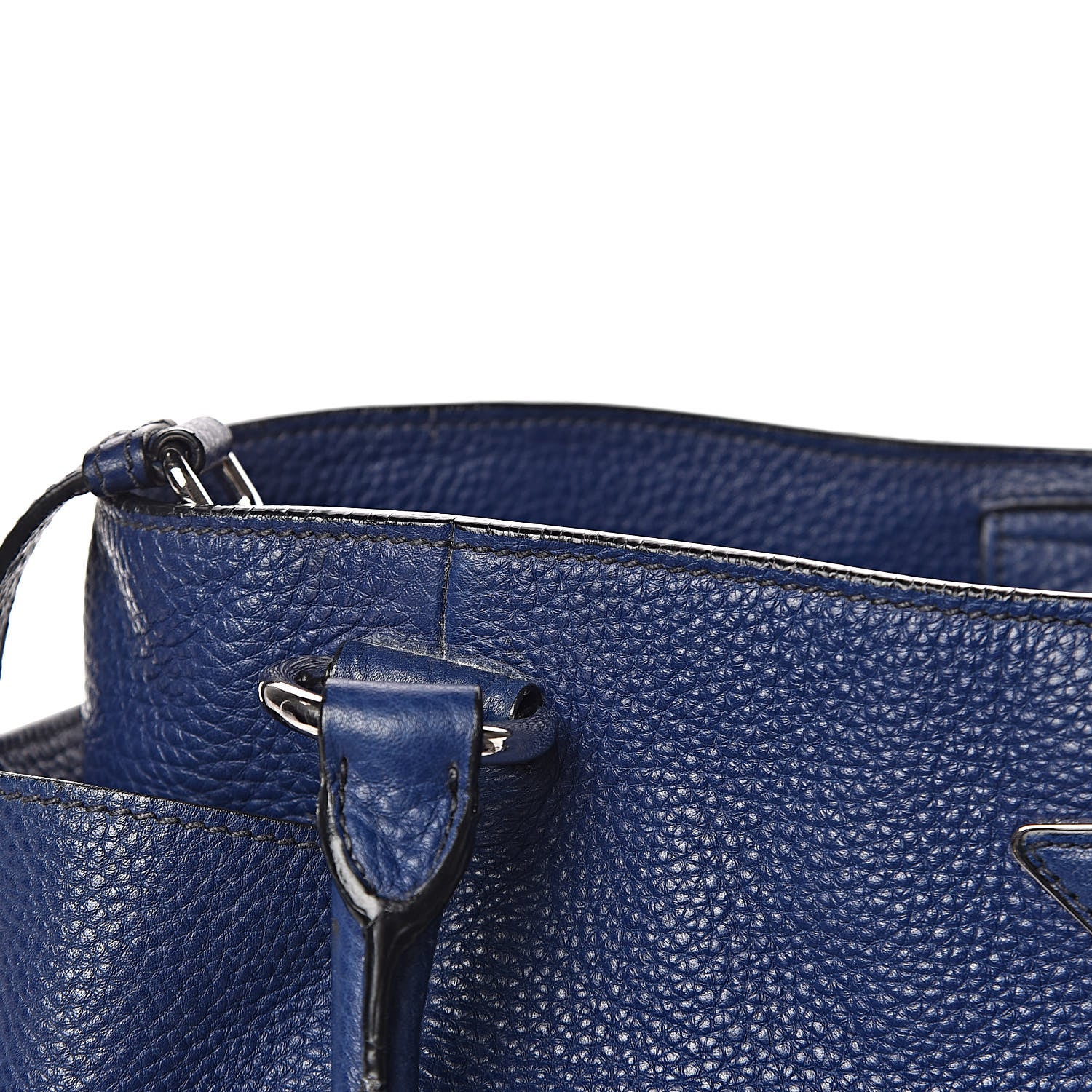 Prada Vitello Daino Side Pocket Tote Inchiostro 13 of 25