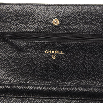 Chanel Caviar Quilted Wallet On Chain WOC Black 6 of 13