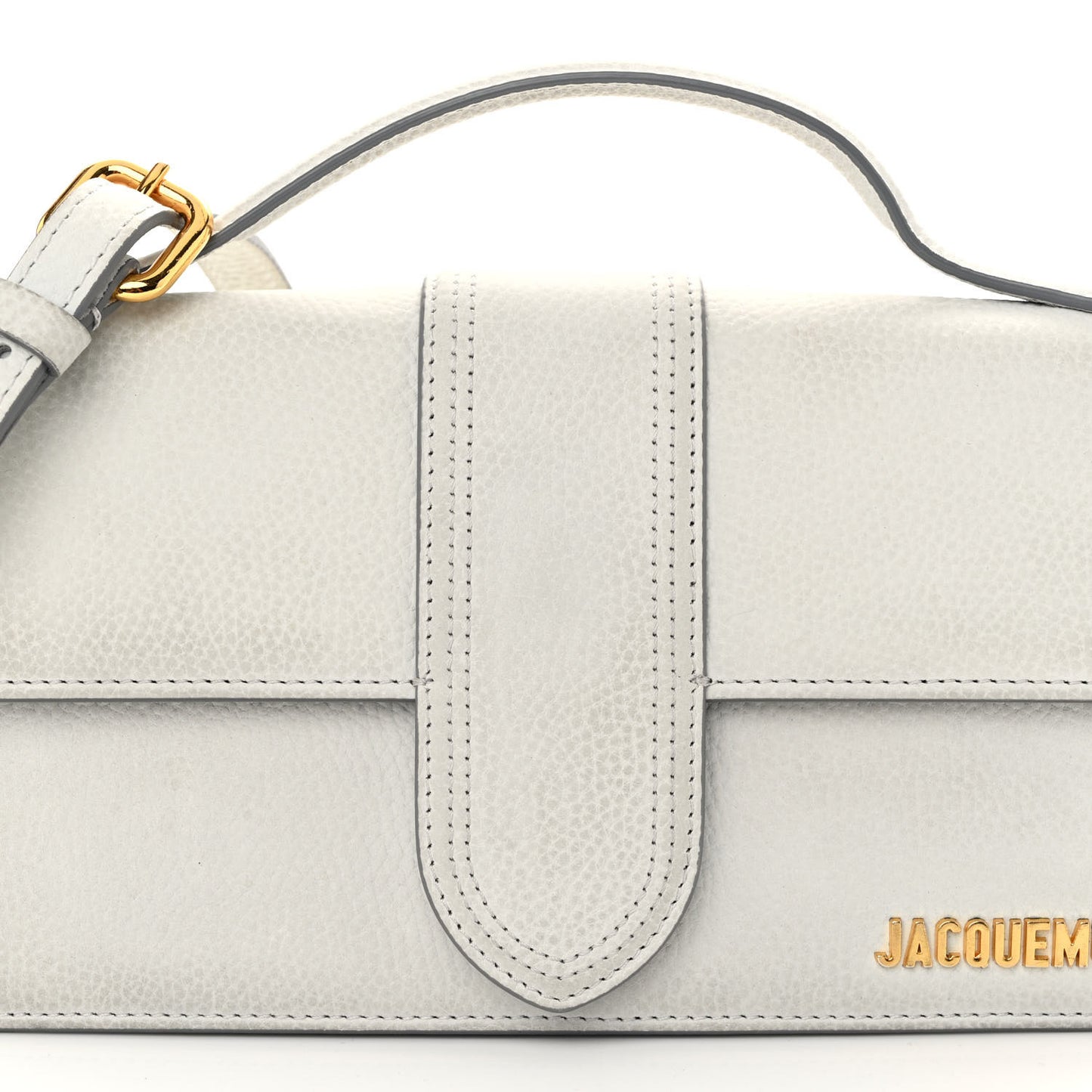 Grained Calfskin Le Grand Bambino Light Grey