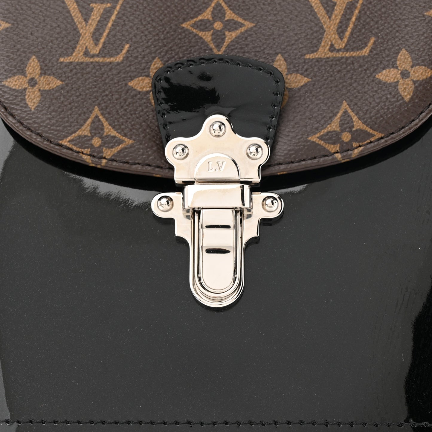 Patent Monogram Hot Springs Backpack Black