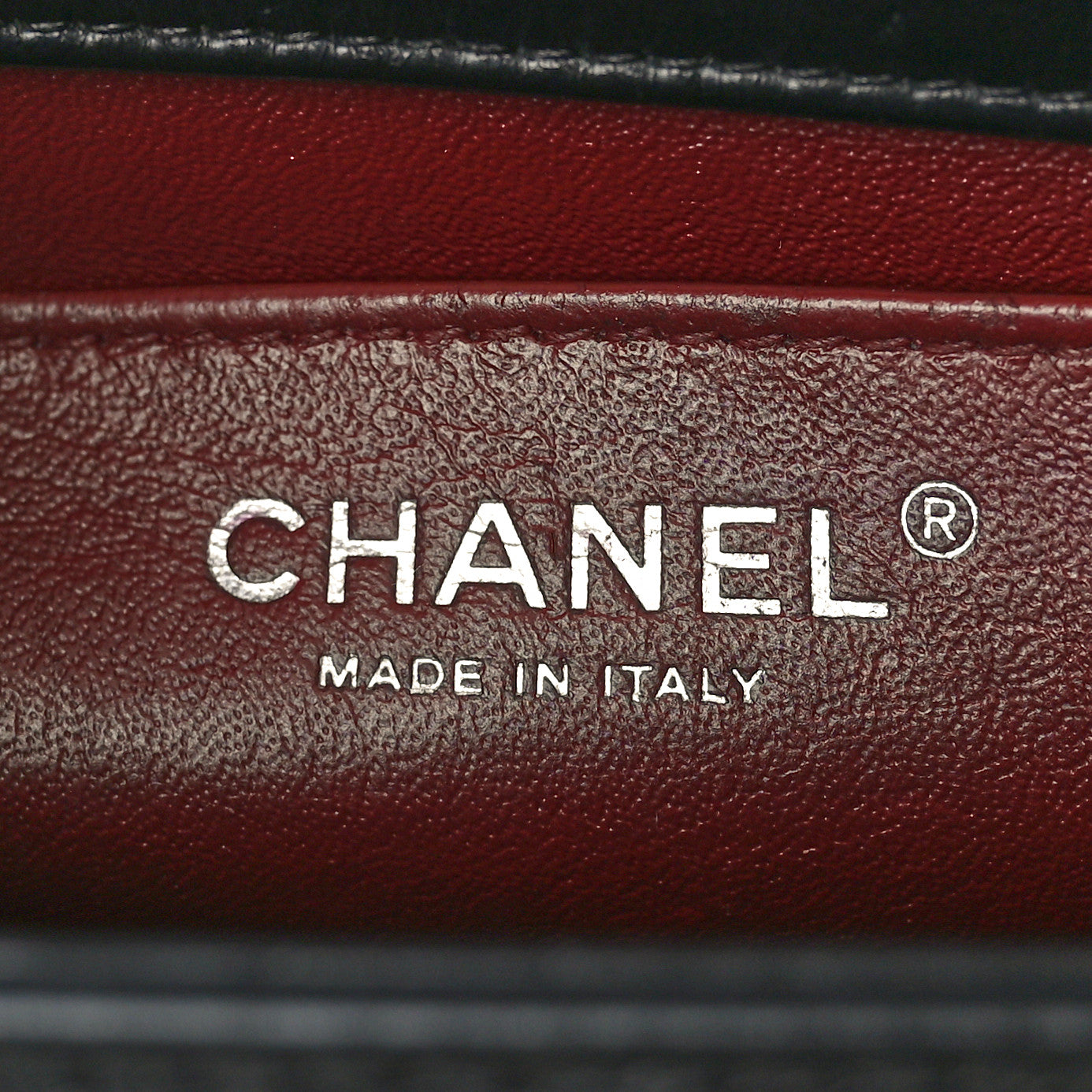 Chanel Calfskin Embossed Medium Paris Salzburg Boy Flap Black 6 of 10