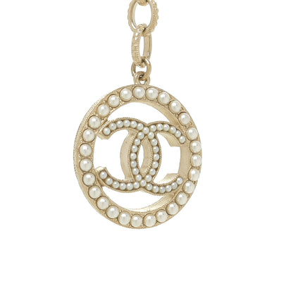 Chanel Pearl CC Trimmings Fancy Belt 80 32 Pearly White 5 of 5