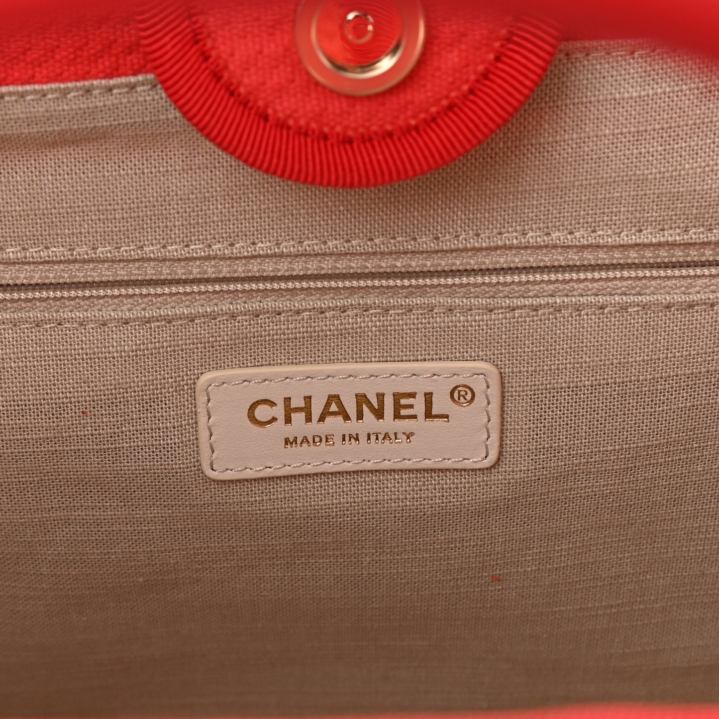 Mixed Fibers Small Deauville Tote Red