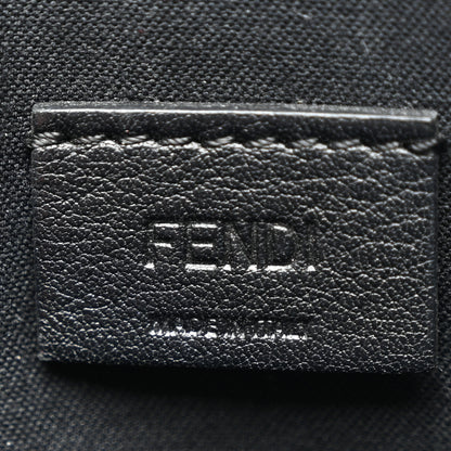 Fendi Vitello Dolce Fox Fur Monster Eyes Mini 2Jours Pouch Black Yellow 6 of 11