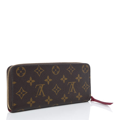 Louis Vuitton Monogram Clemence Wallet Fuchsia 3 of 10