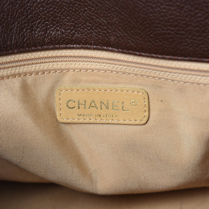 Chanel Calfskin Cerf Executive Shopper Tote Brown 6 of 28