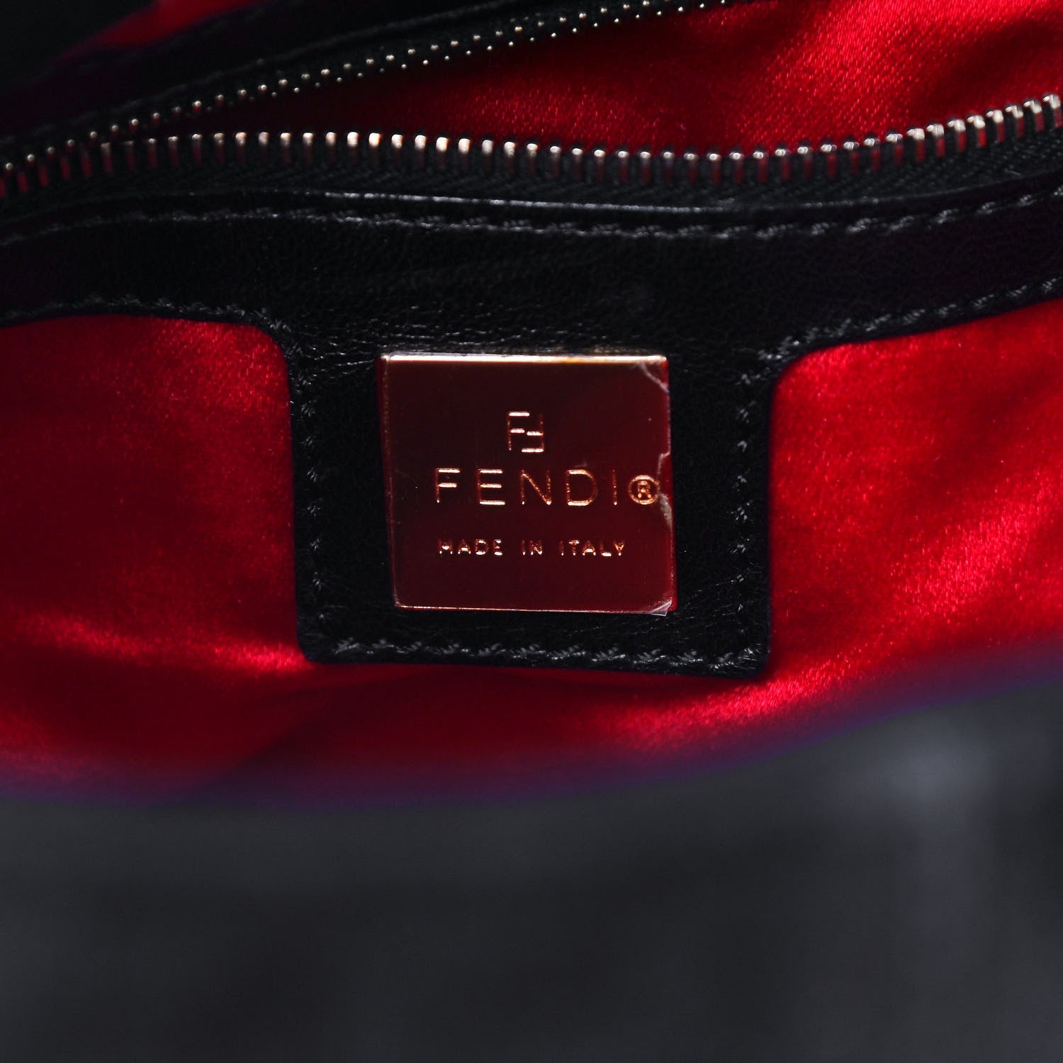 Fendi Suede Calfskin Mama Baguette Black 6 of 8