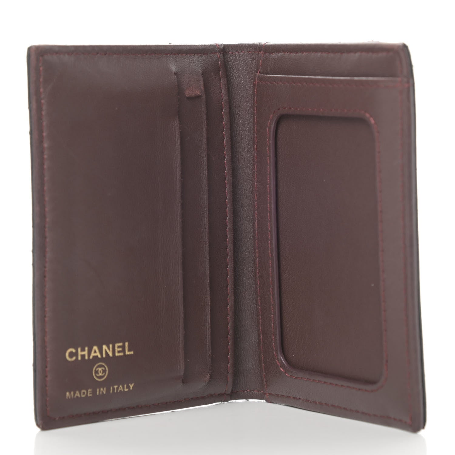 Chanel Lambskin Quilted Card Holder Wallet Black 5 of 12