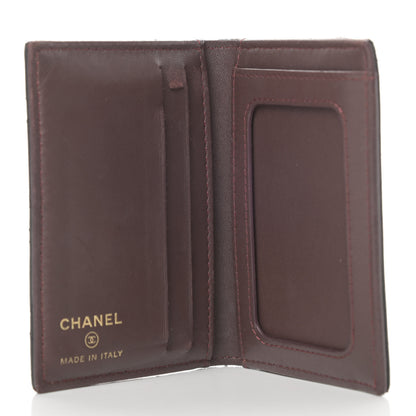 Chanel Lambskin Quilted Card Holder Wallet Black 5 of 12