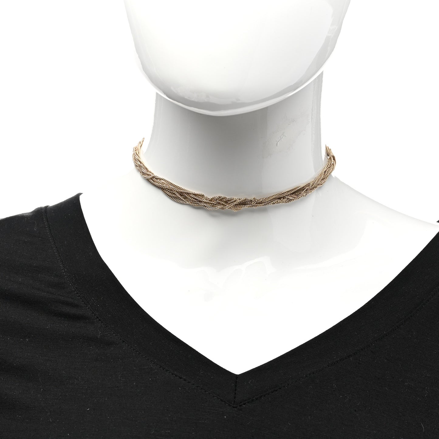 Lou Lou Twisted Chains Necklace Gold