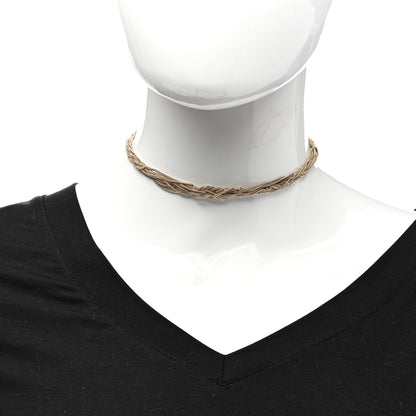 Saint Laurent Lou Lou Twisted Chains Necklace Gold 2 of 5