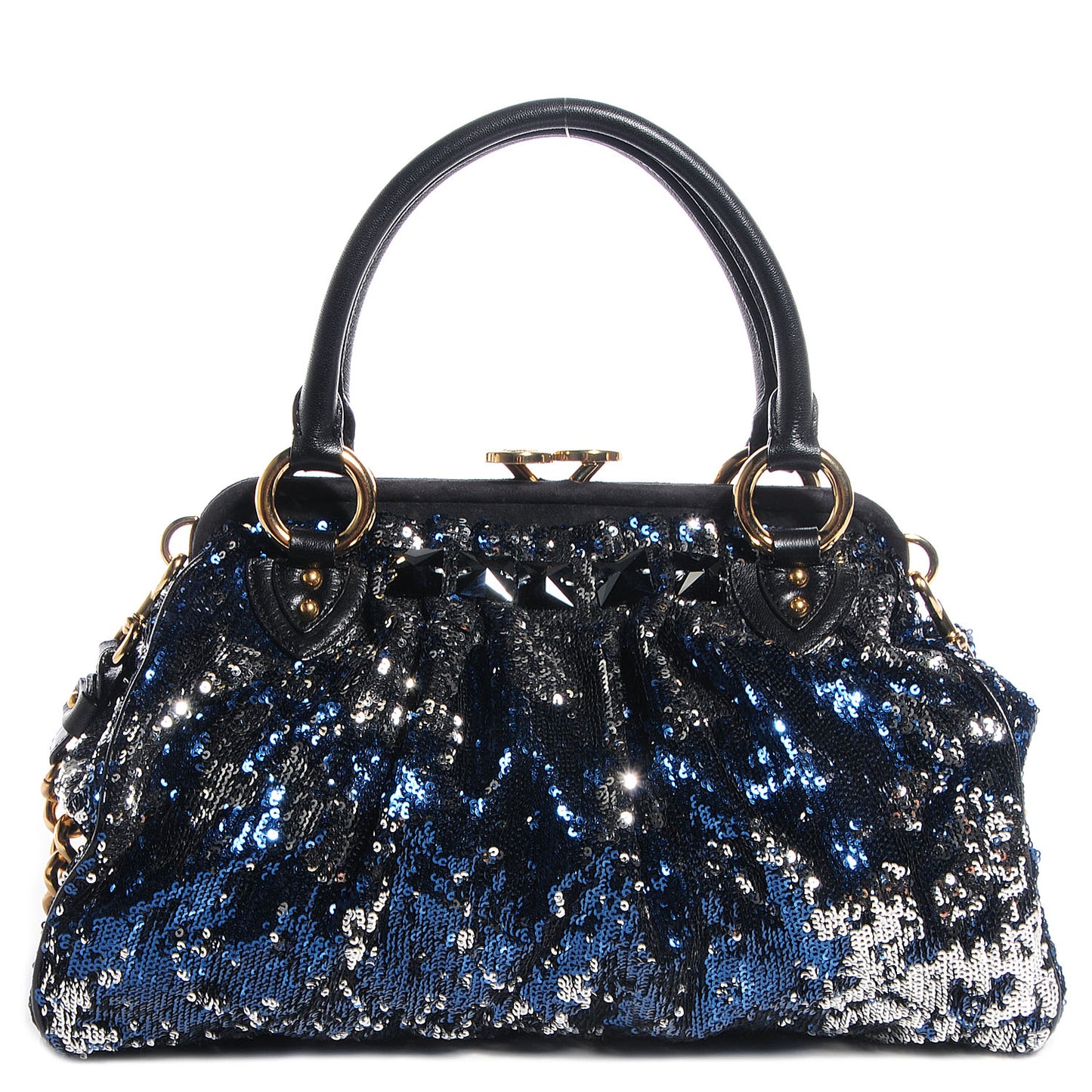 Sequined New York Rocker Stam Blue
