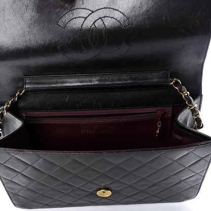 Chanel Lambskin Quilted Medium Single Flap Black 17 of 21
